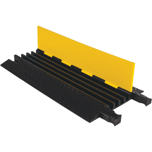 Protecteur de c&acirc;ble robuste Yellow Jacket, 4 canaux, 36" lo x 17,5" la x 2" h TGS INDUSTRIEL