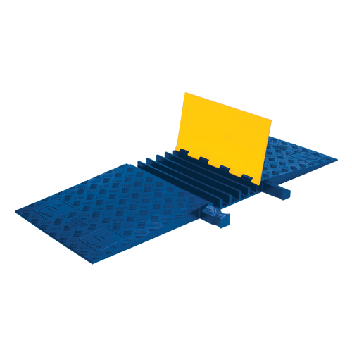 Yellow Jacket&reg; Cable Protector, 5 Channels, 18" L x 50" W x 1.875" H TGS INDUSTRIEL