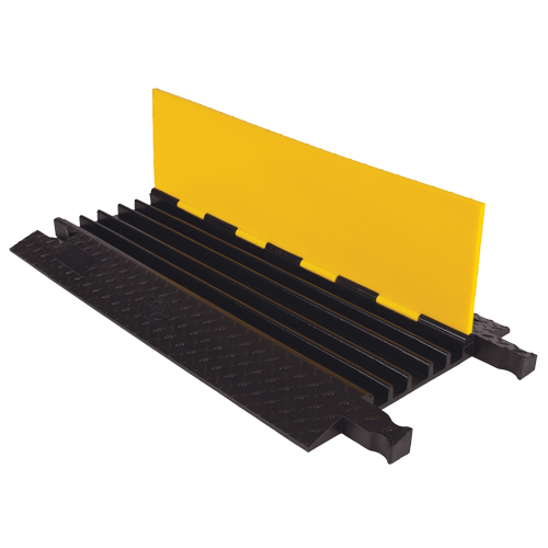 Protecteur de c&acirc;ble robuste Yellow Jacket, 5 canaux, 36" lo x 19,75" la x 1,875" h TGS INDUSTRIEL