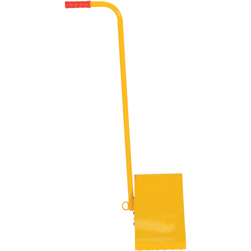 Ergo Handle Wheel Chock, Steel, Yellow, 8" W x 10-3/4" D x 9-1/8" H TGS INDUSTRIEL
