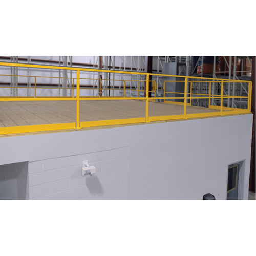 Mezzanine Safety Gate, 68-1/2" L x 42" H, 80-1/16" Raised, Yellow TGS INDUSTRIEL