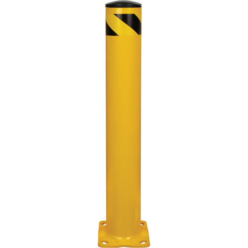 Safety Bollard, Steel, 36" H x 5-1/2" W, Yellow TGS INDUSTRIEL