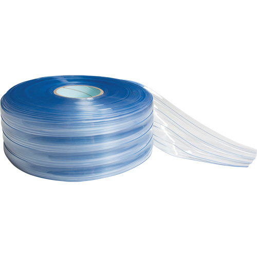 Low-Temperature Ribbed Strip Curtain, 164' x 12" x 0.120" TGS INDUSTRIEL