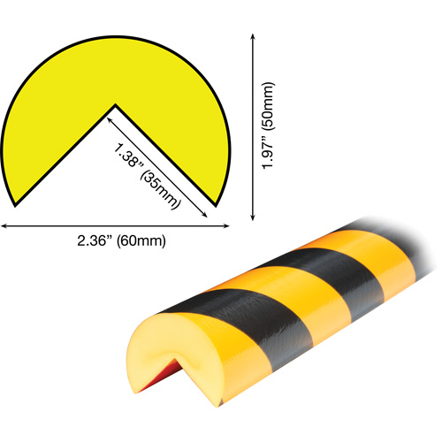 A Plus Profile 1M Corner Protection Bumper Guard TGS INDUSTRIEL