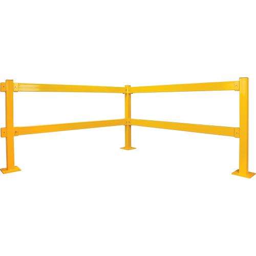 Garde-corps Lift-Out, Acier, 3' lo x 4" h, Jaune s&eacute;curit&eacute; OSHA TGS INDUSTRIEL