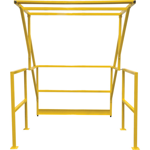 Mezzanine Safety Gate, 70" L x 77" H, 78" Raised, Yellow TGS INDUSTRIEL
