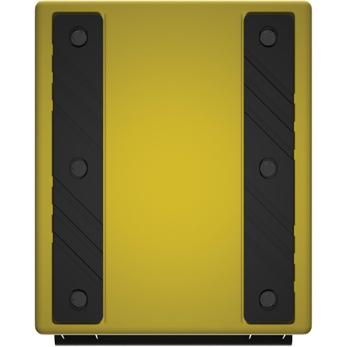 Cale de roue ultra-robuste pour l'exploitation mini&egrave;re Checkers Safety, PEHD, Jaune, 14-1/2" la x 17-1/2" p x 16" h TGS INDUSTRIEL