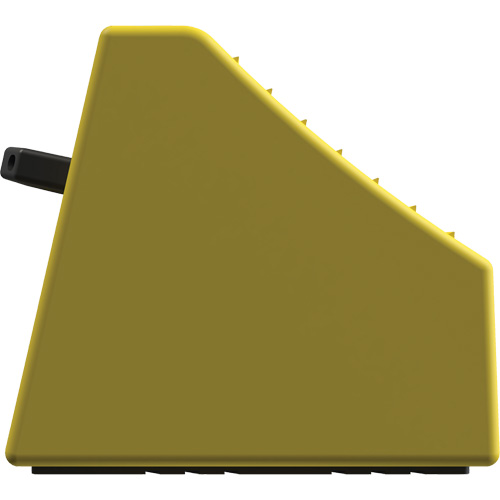 Cale de roue ultra-robuste pour l'exploitation mini&egrave;re Checkers Safety sans support, PEHD, Jaune, 14-1/2" la x 17-1/2" p x 16" h TGS INDUSTRIEL