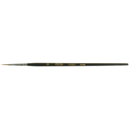 Artist Paint Brush, 1/16" Brush Width, Red Sable, Wood Handle TGS INDUSTRIEL