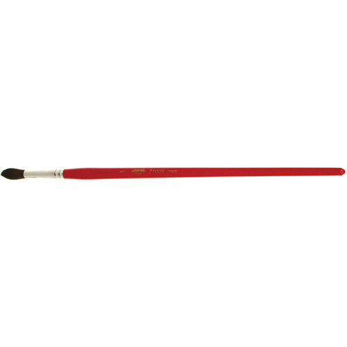 Pinceau de forme ronde pour marquage, Largeur de la brosse de 9/32", Soie de chameau, Manche &agrave; Bois TGS INDUSTRIEL