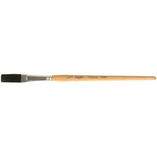 One Stroke Paint Brush, 1/2" Brush Width, Ox Hair, Wood Handle TGS INDUSTRIEL