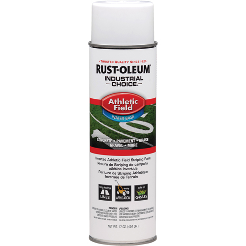 Peinture pour traçage de ligne pour terrain de gymnastique Industrial Choice AF1600, Blanc, 17 oz, Canette a&eacute;rosol TGS INDUSTRIEL