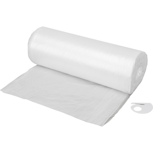 Toile de protection, 400' lo x 9' la, Plastique TGS INDUSTRIEL