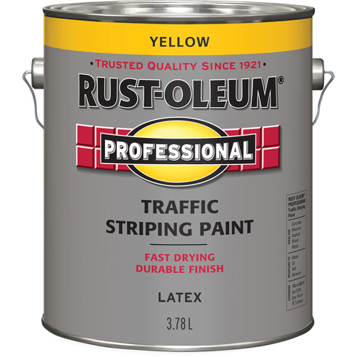 Traffic Striping Paint, Yellow, 3.78 L, Jug TGS INDUSTRIEL