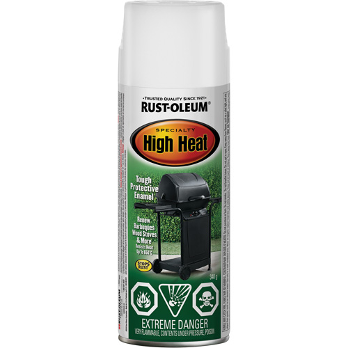 Specialty High Heat Enamel Spray Paint, Aerosol Can, White TGS INDUSTRIEL