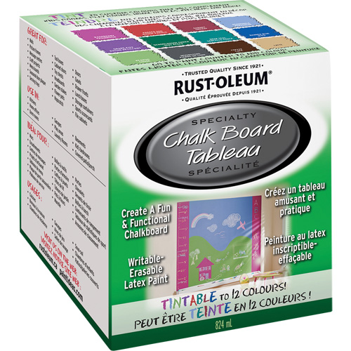 Specialty Chalk Board Paint, 824 ml, Kit, Tint Base TGS INDUSTRIEL
