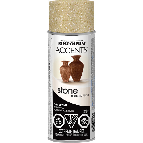 Accents&reg; Stone Creations Spray Paint, Aerosol Can, Bleached Stone TGS INDUSTRIEL