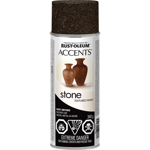 Accents&reg; Stone Creations Spray Paint, Aerosol Can, Mineral Brown TGS INDUSTRIEL