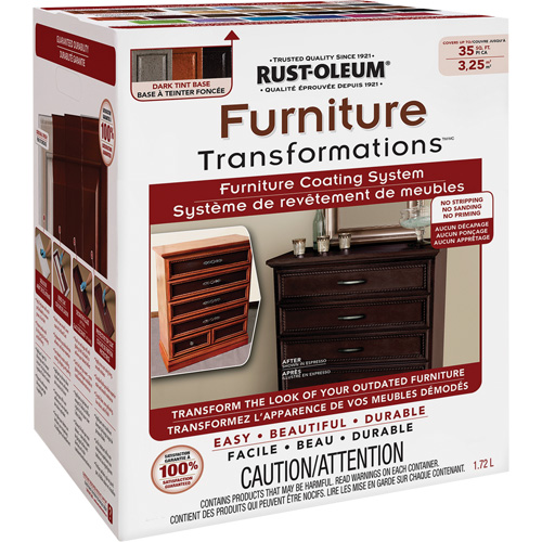 Furniture Transformations&reg; Furniture Coating System, 1.72 L, Kit, Tint Base TGS INDUSTRIEL