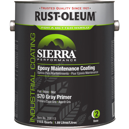 Appr&ecirc;t acrylique &eacute;poxydique &agrave; base d'eau Sierra Performance S70/S71, Gallon, Gris TGS INDUSTRIEL
