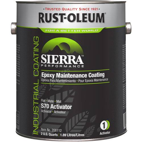Activateur pour appr&ecirc;t acrylique &eacute;poxydique &agrave; base d'eau Sierra Performance S70/S71, Gallon, Blanc TGS INDUSTRIEL
