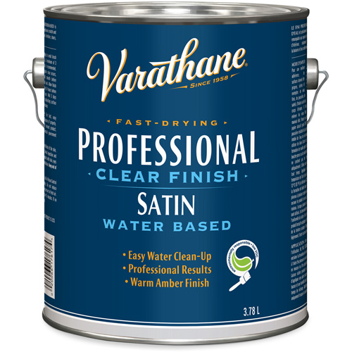 Varathane&reg; Professional Finish, 3.78 L, Clear, Satin TGS INDUSTRIEL