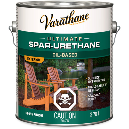 Varathane&reg; Diamond Outdoor Wood Finish, 3.78 L, Clear, Gloss TGS INDUSTRIEL