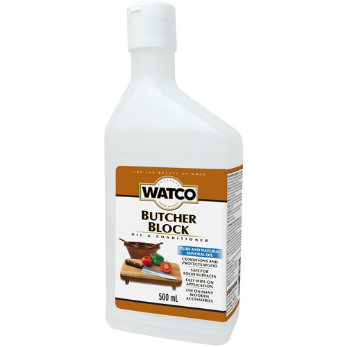 Watco&reg; Butcher Block Oil & Wood Conditioner, 473 ml, Clear, Transparent TGS INDUSTRIEL