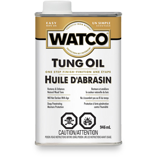 Watco&reg; Tung Oil, 946 ml, Clear, Transparent TGS INDUSTRIEL