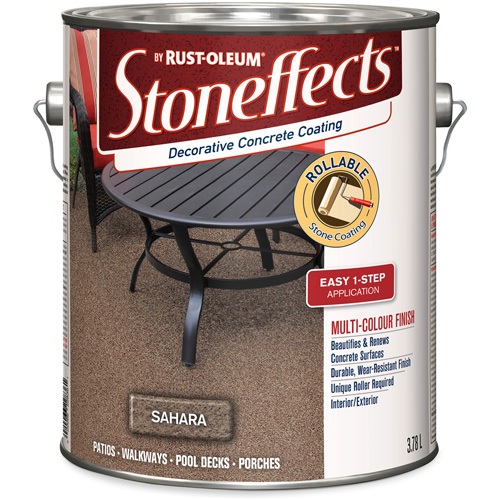 Rev&ecirc;tement de b&eacute;ton d&eacute;coratif Stoneffects, 3,78 L, Textur&eacute;, Beige TGS INDUSTRIEL