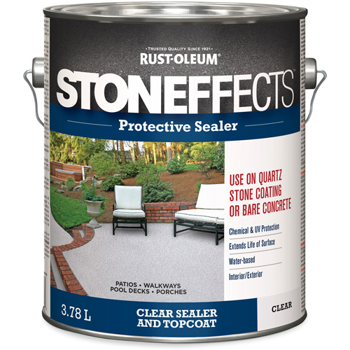Produit d'&eacute;tanch&eacute;ifi&eacute; protecteur pour b&eacute;ton Stoneffects, 3,78 L, &agrave; l'eau, Transparent, Transparent TGS INDUSTRIEL