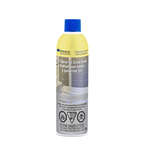 Miracle Sealants&reg; 511 Spray-On Grout Sealer, Aerosol Can TGS INDUSTRIEL