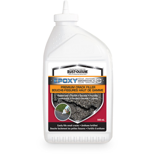 EpoxyShield&reg; Premium Rubberized Crack Filler, Bottle, Black TGS INDUSTRIEL
