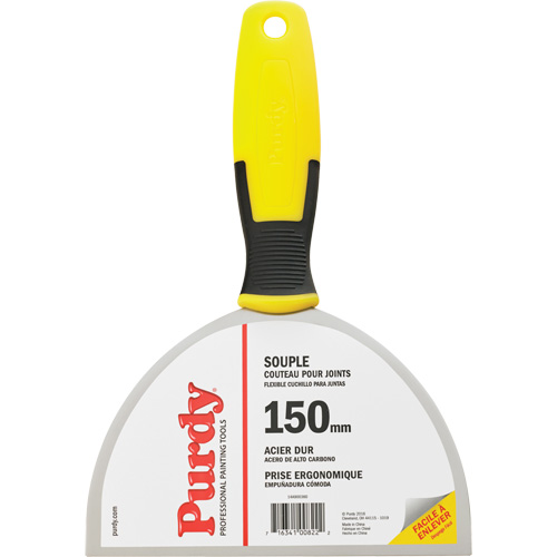 Couteau &agrave; joints flexible pour entrepreneur, Lame Acier &agrave; haute teneur en carbone, Largeur 6", Manche Plastique TGS INDUSTRIEL