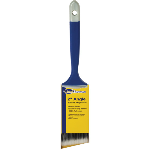 Pinceau &agrave; angle Quick Solutions, Polyester, Manche Plastique, Largeur de 2" TGS INDUSTRIEL