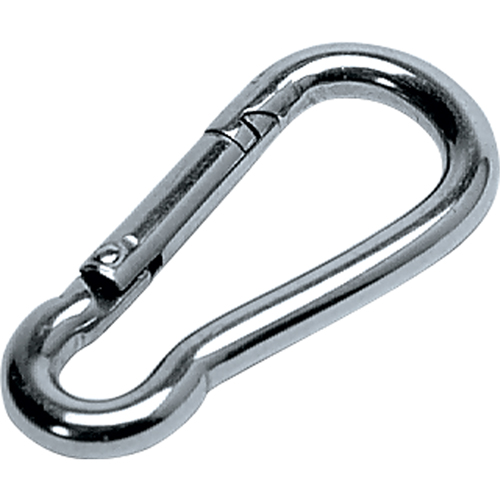 Mousqueton zingu&eacute;, 200 lb (0,1 tonne) Charge d'utilisation max., 1/8" Taille, 1/4" Oeil TGS INDUSTRIEL