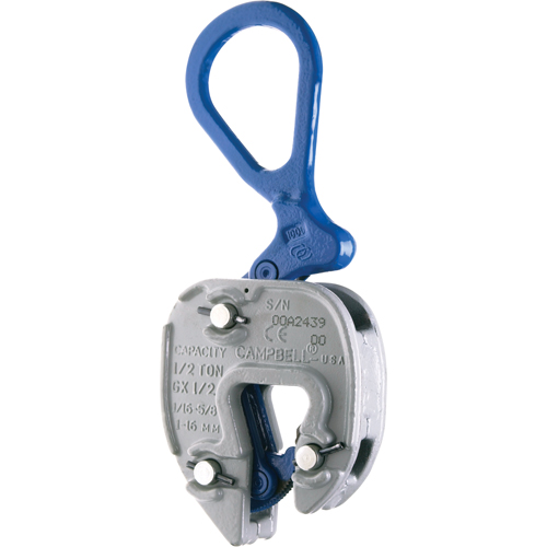 GX Lifting Clamps, 1000 lbs. (0.5 tons), 1/16" - 5/8" Jaw Opening TGS INDUSTRIEL