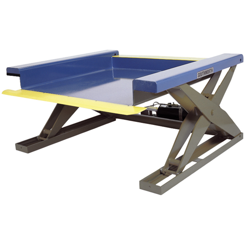 Hydraulic Floor-Height Scissor Lift Tables, Steel, 2000 lbs. Capacity TGS INDUSTRIEL