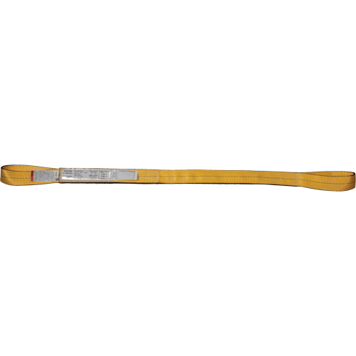 &eacute;lingues de levage en nylon, Pli Double, Oeillet double, Type 3, 2" la x 3' lo, Limite de charge verticale 6200 lb TGS INDUSTRIEL