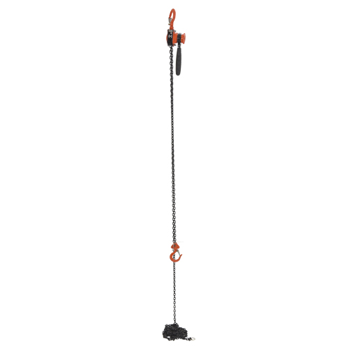 Mini Lever Hoist, 15' Lift, 500 lbs. (0.25 tons) Capacity, Steel Chain TGS INDUSTRIEL