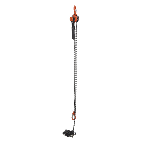 Mini Lever Hoist, 15' Lift, 1000 lbs. (0.5 tons) Capacity, Steel Chain TGS INDUSTRIEL