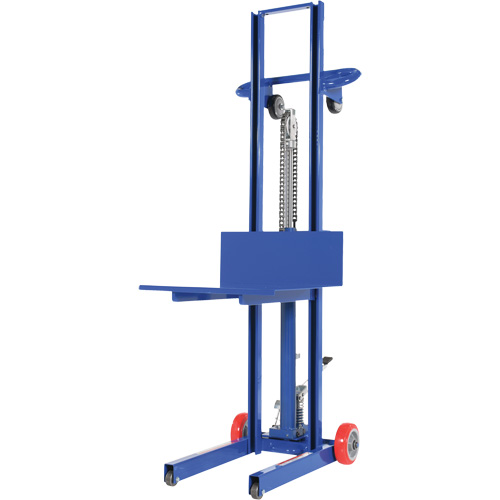 Hydraulic Platform Lift Stacker, Foot Pump Operated, 400 lbs. Capacity, 51-1/8" Max Lift TGS INDUSTRIEL