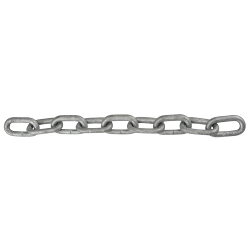 Chaîne &agrave; maillon droit, Acier &agrave; faible teneur en carbone, 1" x 100' (30,4 m) l, Calibre 30, Charge d'utilisation 17 900 lb (8,95 tonnes) TGS INDUSTRIEL
