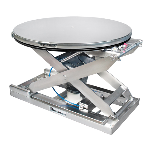 EZ Loader&reg; SS Self-Levelling Pallet Positioner - 100% Stainless Steel, 43" L x 43" W, 4000 lbs. Cap. TGS INDUSTRIEL