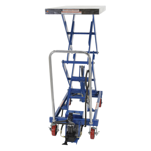 Pneumatic Hydraulic Scissor Lift Table, Steel, 35-1/2" L x 20" W, 800 lbs. Cap. TGS INDUSTRIEL