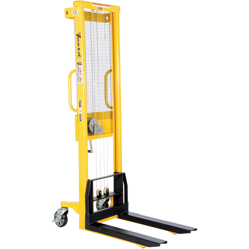 Manual Stacker, Hand Winch Operated, 770 lbs. Capacity, 60" Max Lift TGS INDUSTRIEL