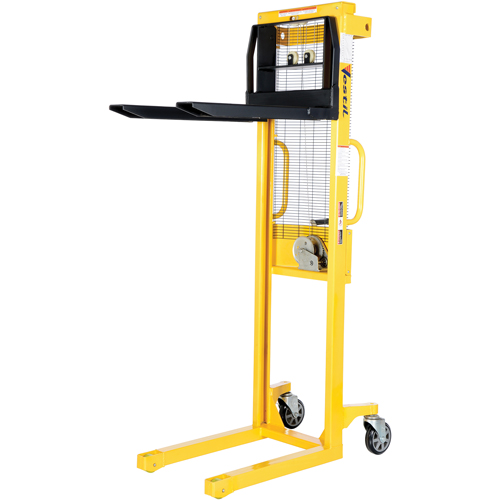 Manual Stacker, Hand Winch Operated, 770 lbs. Capacity, 60" Max Lift TGS INDUSTRIEL