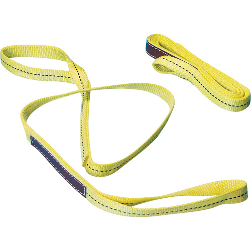 Nylon Sling, Double Ply, Double Eye, Type 3, 1" W x 6' L, 1000 lbs. Vertical Load Limit TGS INDUSTRIEL