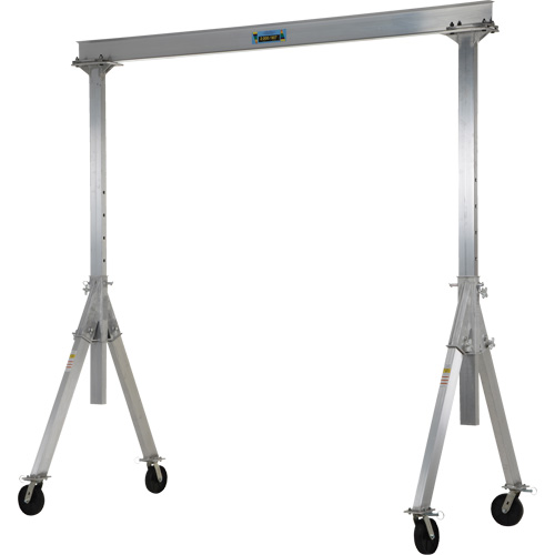 Adjustable Aluminum Gantry Crane, 8' L, 2000 lbs. (1 tons) Capacity TGS INDUSTRIEL