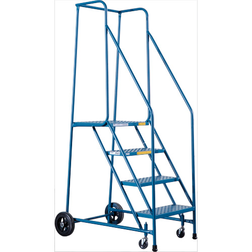 CSA-Certified Rolling Step Ladder, 4 Steps, 22" Step Width, 37" Platform Height, Steel TGS INDUSTRIEL